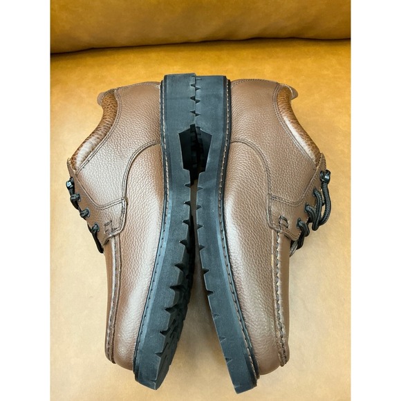 Dockers Glacier Oxford Shoes Mens 9.5W Dark Tan Leather Stain Defender Rugged main image 4
